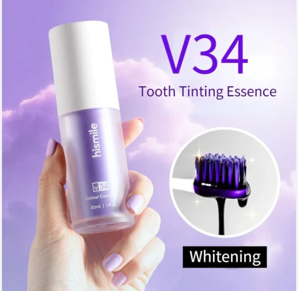 ORIGINAL HISMILE PURPLE WHITENING V34 TOOTHPASTE
