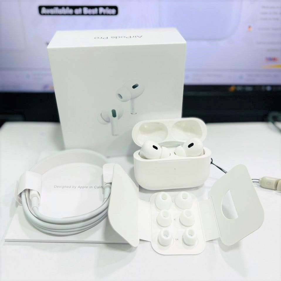 Original Air pro AirPods Pro 2nd Gen - Bluetooth Earphones with ANC, Transparency Mode, and Long Battery Life Premium Quality