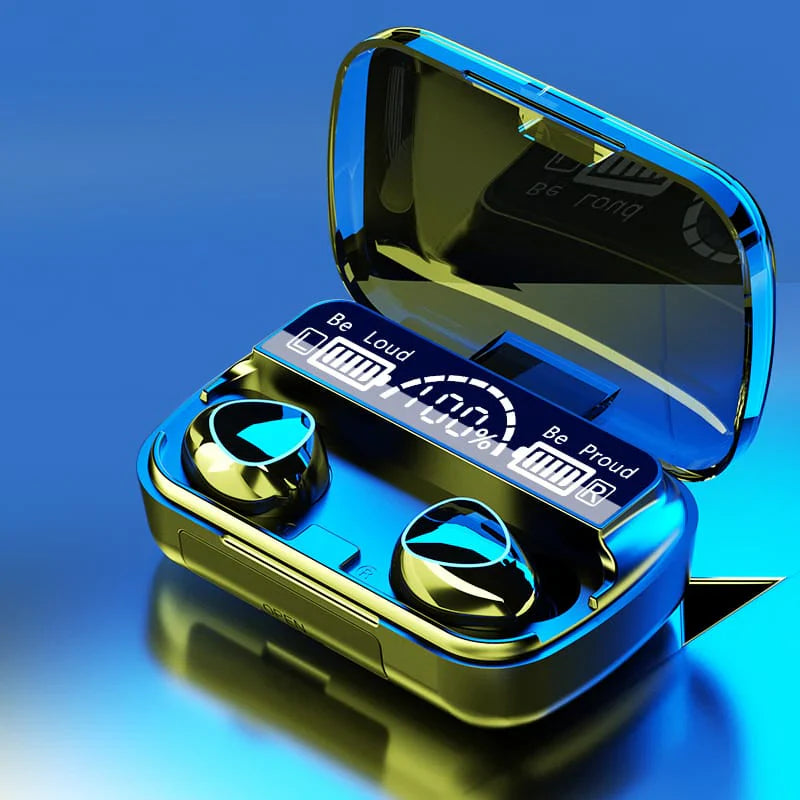 M10 TWS Wireless Earbuds Bluetooth 5.1 Touch Control Waterproof LED Display Charging Box