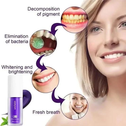 ORIGINAL HISMILE PURPLE WHITENING V34 TOOTHPASTE