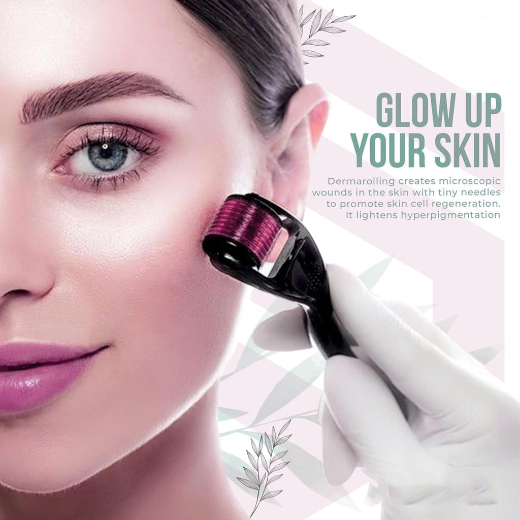 Derma Roller with 540 Micro Needle for Hair and Facial Skin Therapy